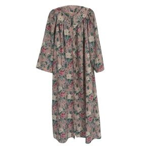 Cotillion Vintage Floral Snap Front Robe Roses Women's Size 2X w/Pockets Pink